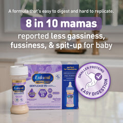 Enfamil primer plano del contenido cremoso para percepción de textura suave