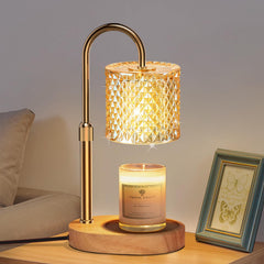 Engpure lámpara calienta velas frontal mostrando diseño elegante y función segura