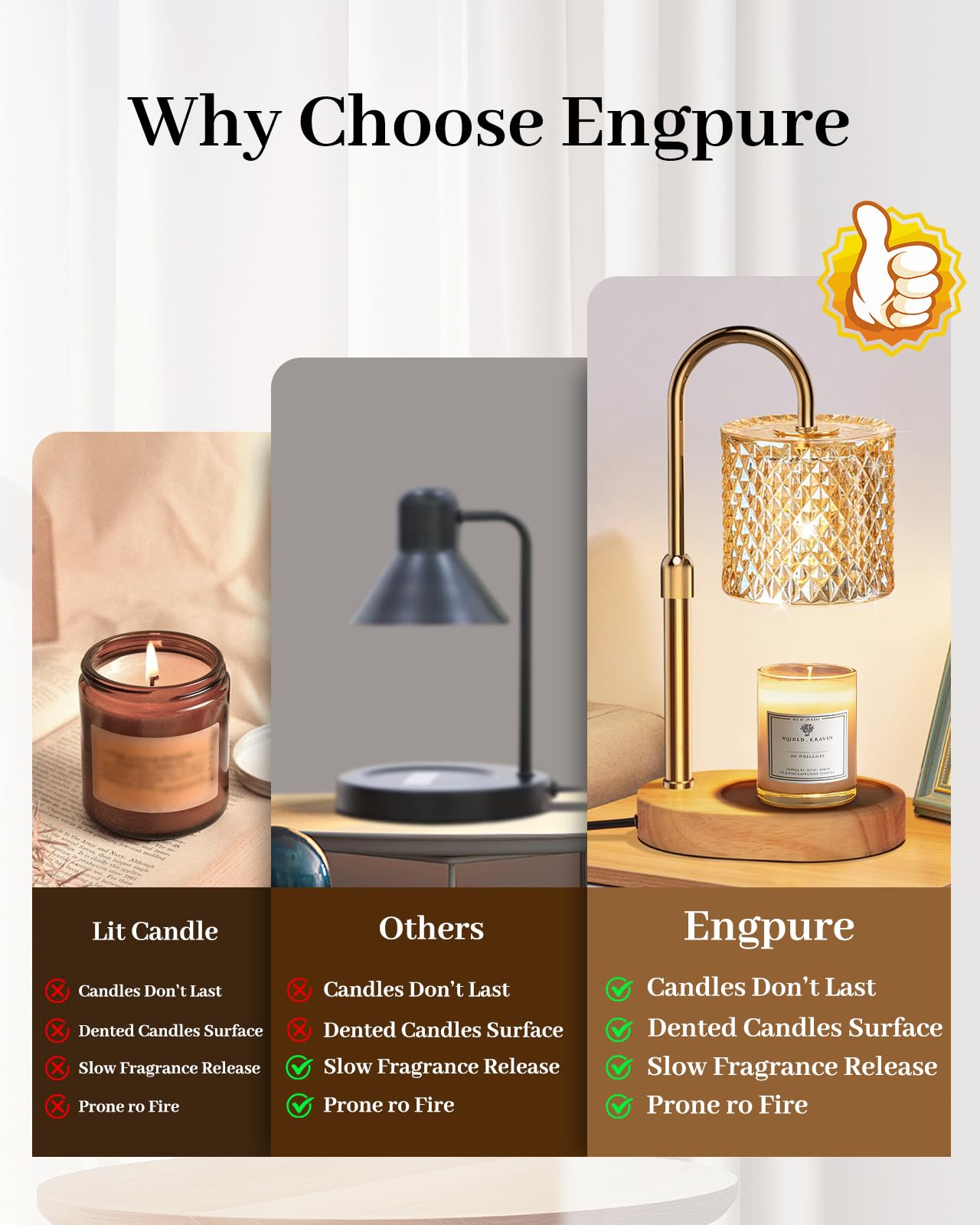 Engpure lámpara en uso en salón creando ambiente aromático y acogedor