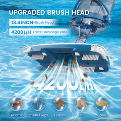 Enhulk PC15 closeup of 13.4 inch removable head for broader coverage
