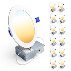 Ensenior paquete frontal de 12 luces LED empotrables entregando valor por unidad