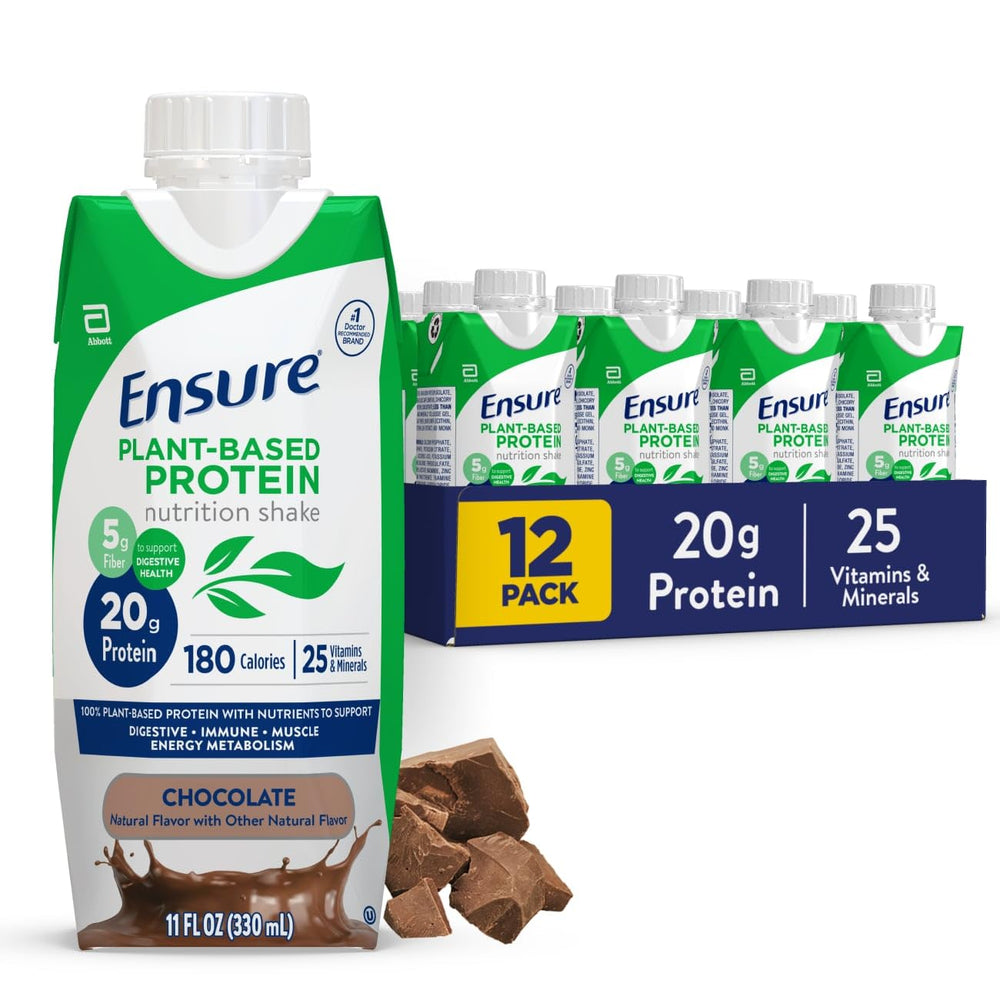 Ensure botella frente mostrando diseño y beneficio nutricional