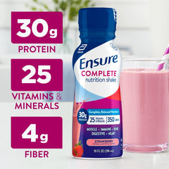Ensure Complete fresa botella abierta lista para beber y práctica