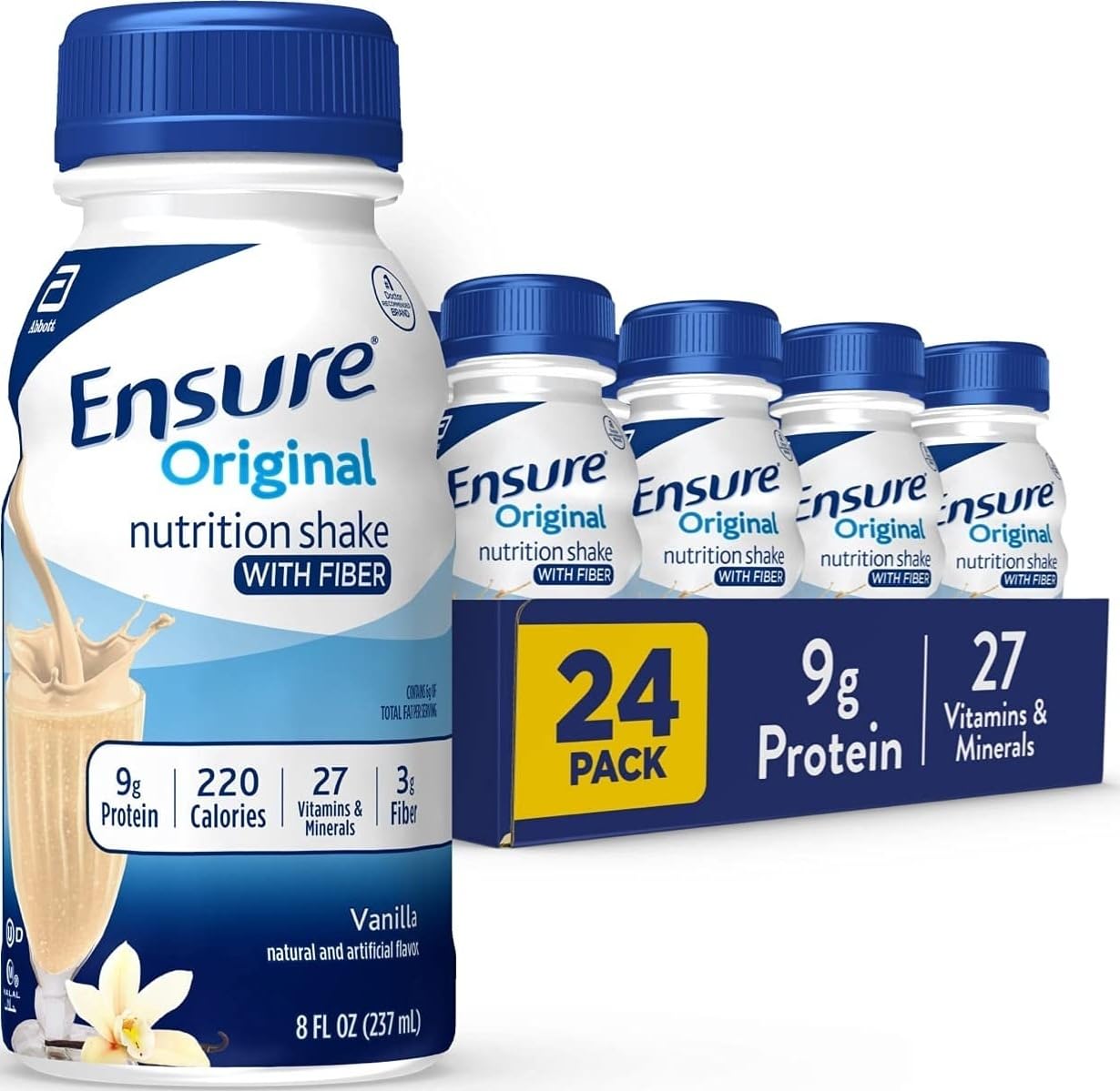 Ensure envase frontal Vainilla con etiqueta clara y fácil identificación del producto