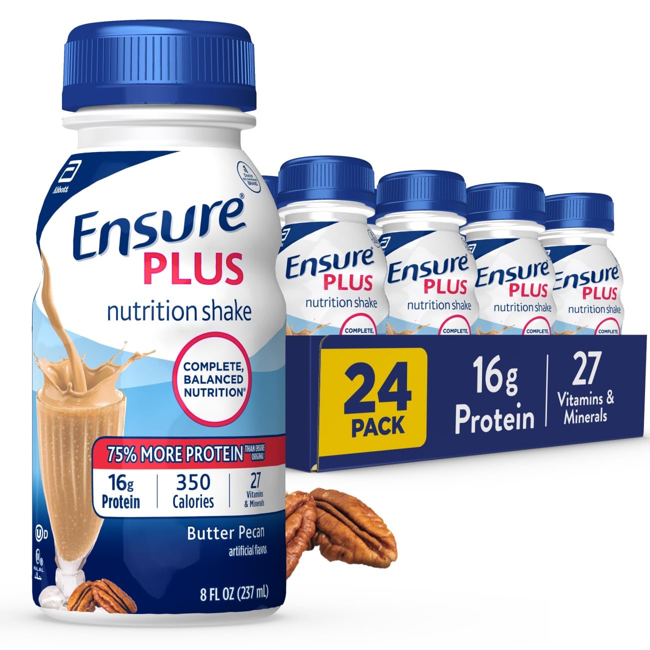 Ensure Plus frontal del envase mostrando la marca y conveniencia