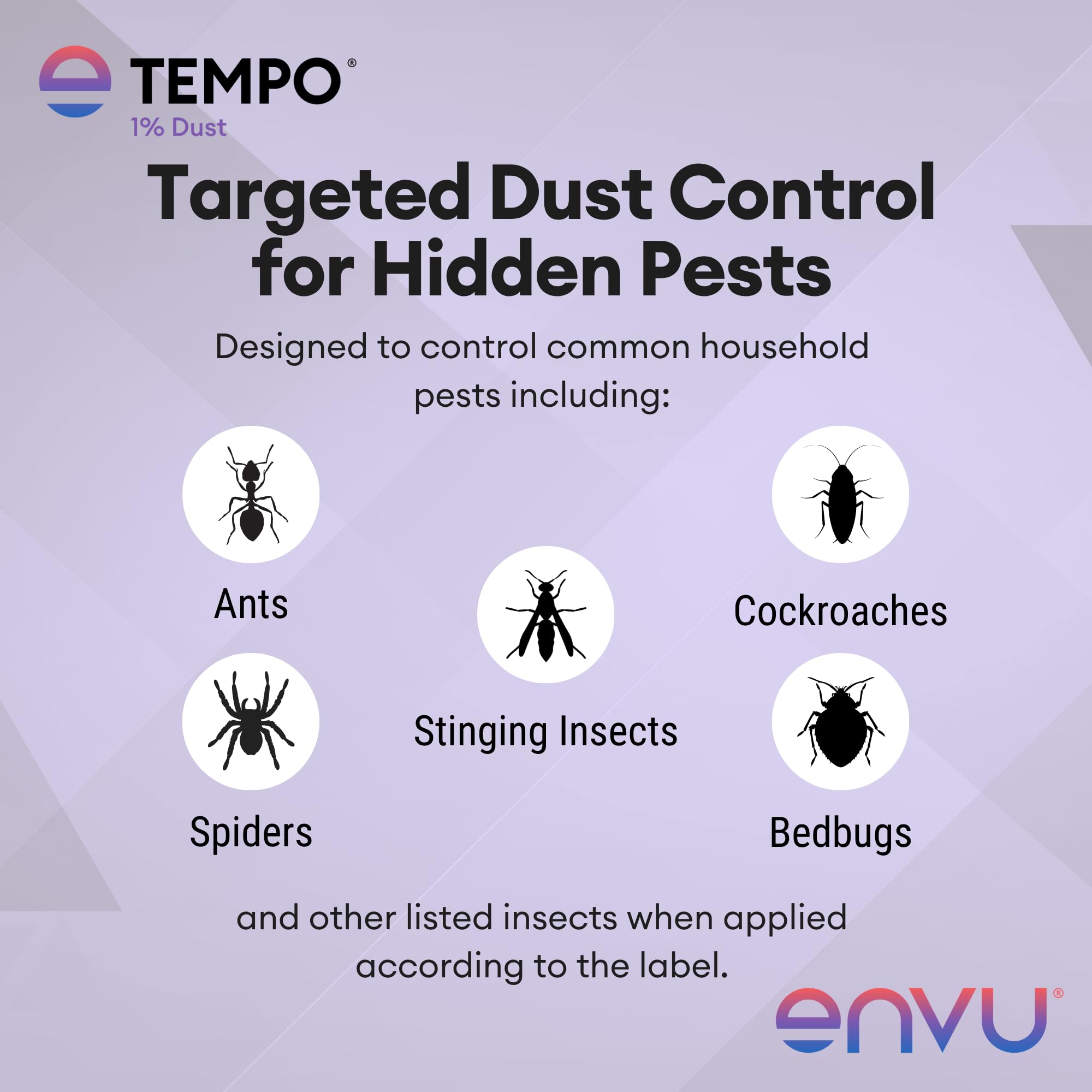 Envu Tempo 1.25 lb junto a regla para comparar tamaño y rendimiento