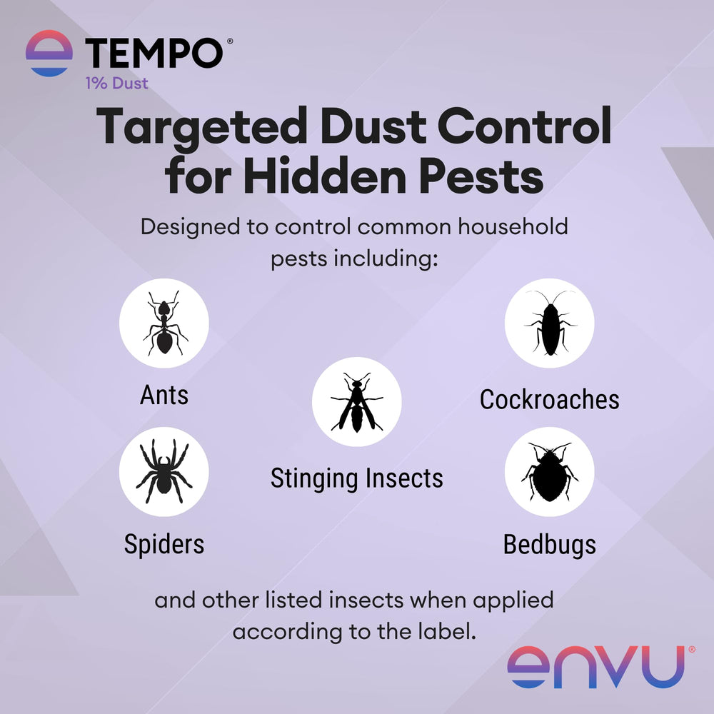 Envu Tempo 1.25 lb junto a regla para comparar tamaño y rendimiento