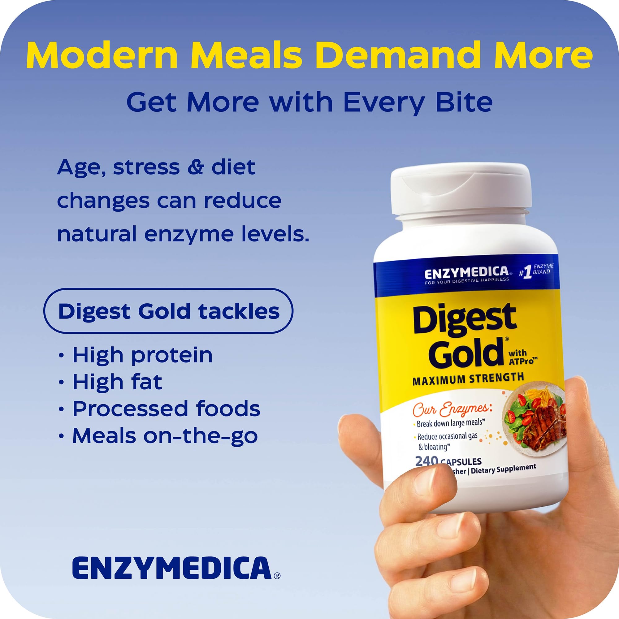 Enzymedica Digest Gold en laboratorio de control de calidad, seguridad y pureza garantizadas