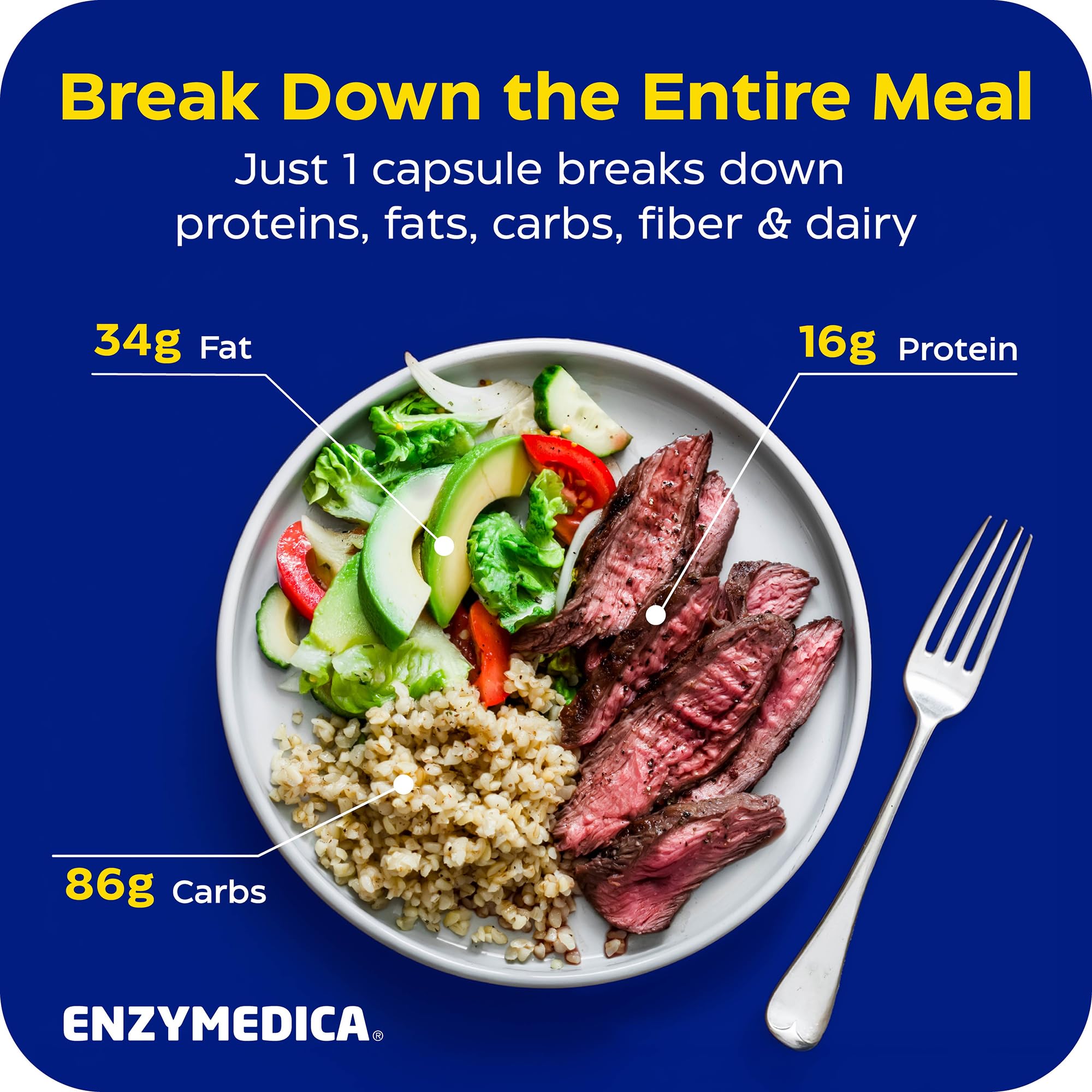 Open Enzymedica Digest Gold bottle displaying capsule texture and fill