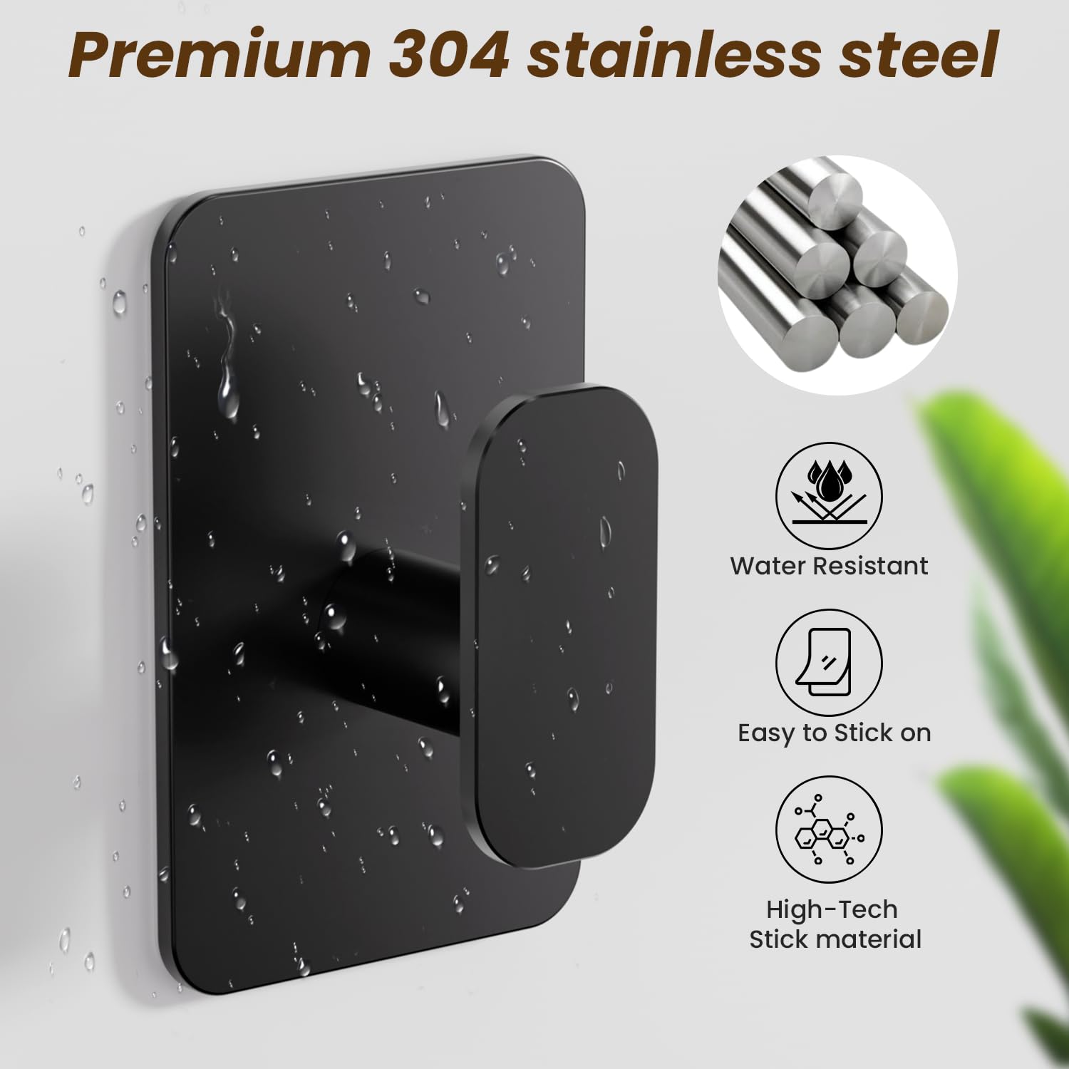Eowihor gancho sujetando bata, mantiene prendas seguras sin rayar