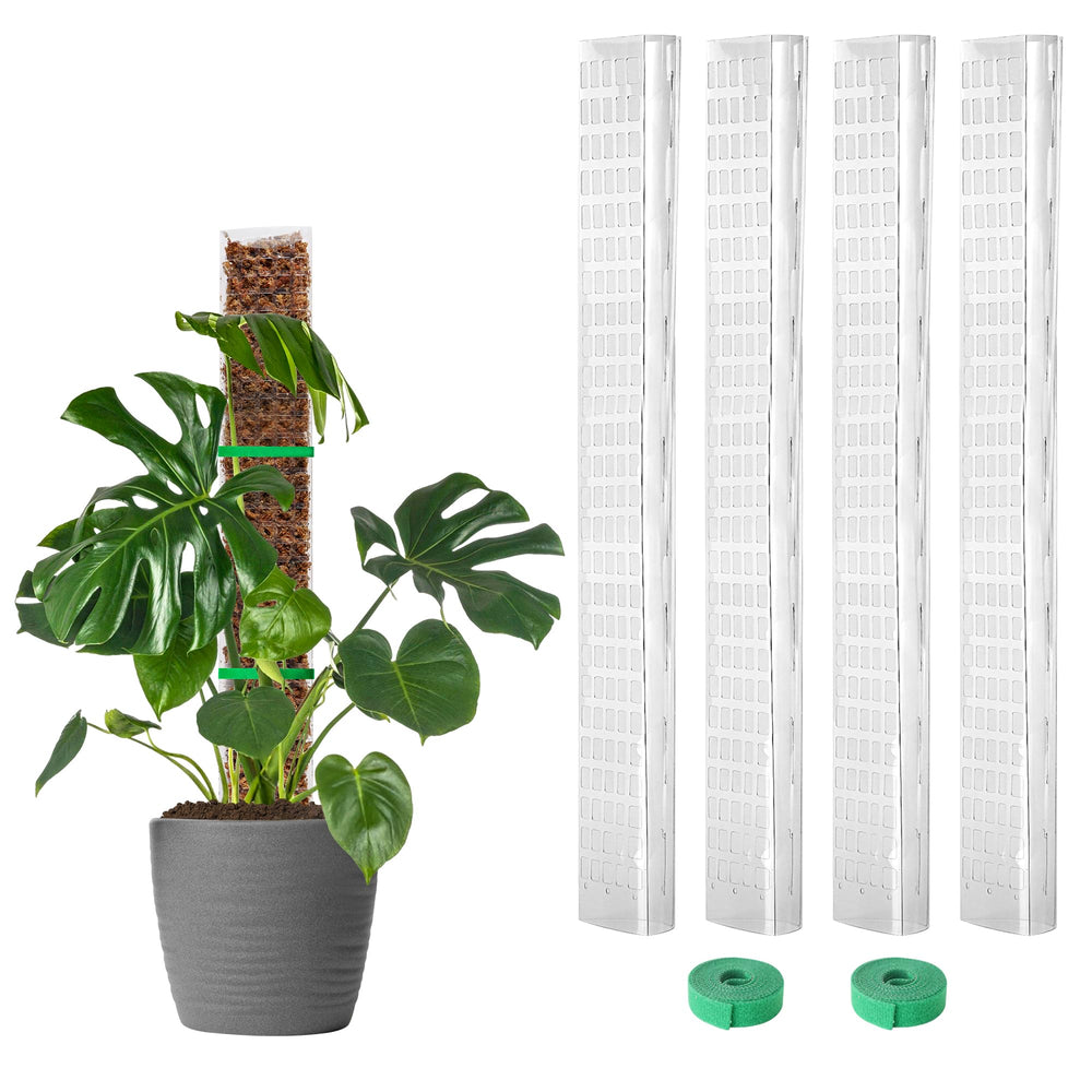 EOX front view of 4-pack 24-inch moss poles showing value and convenience