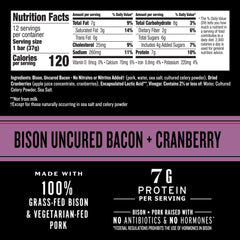 Epic textura de la barra con fibras de bisonte y beneficio saciante