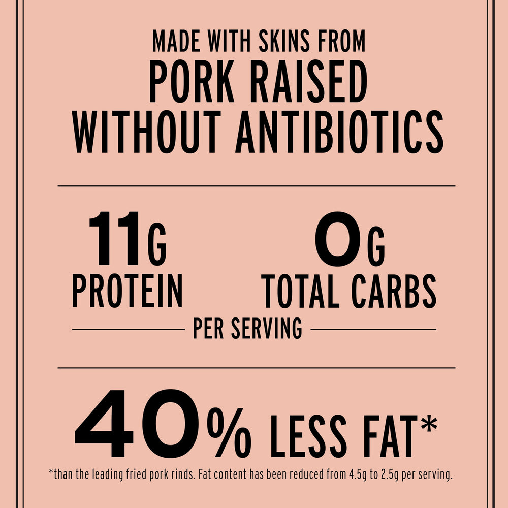 Epic chicharrones servidos en cuenco, snack alto en proteína para compartir