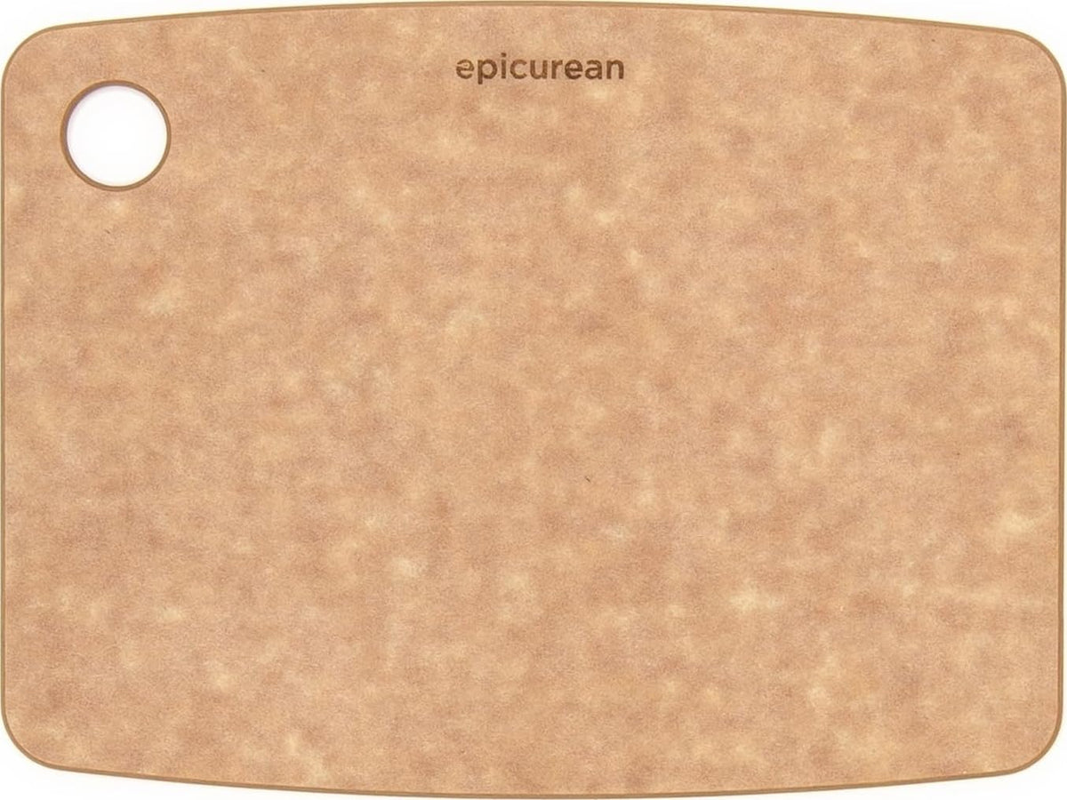 Epicurean tabla frontal natural mostrando su superficie duradera y estética