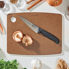 Epicurean detalle de textura de superficie Nutmeg que protege cuchillos y seguridad
