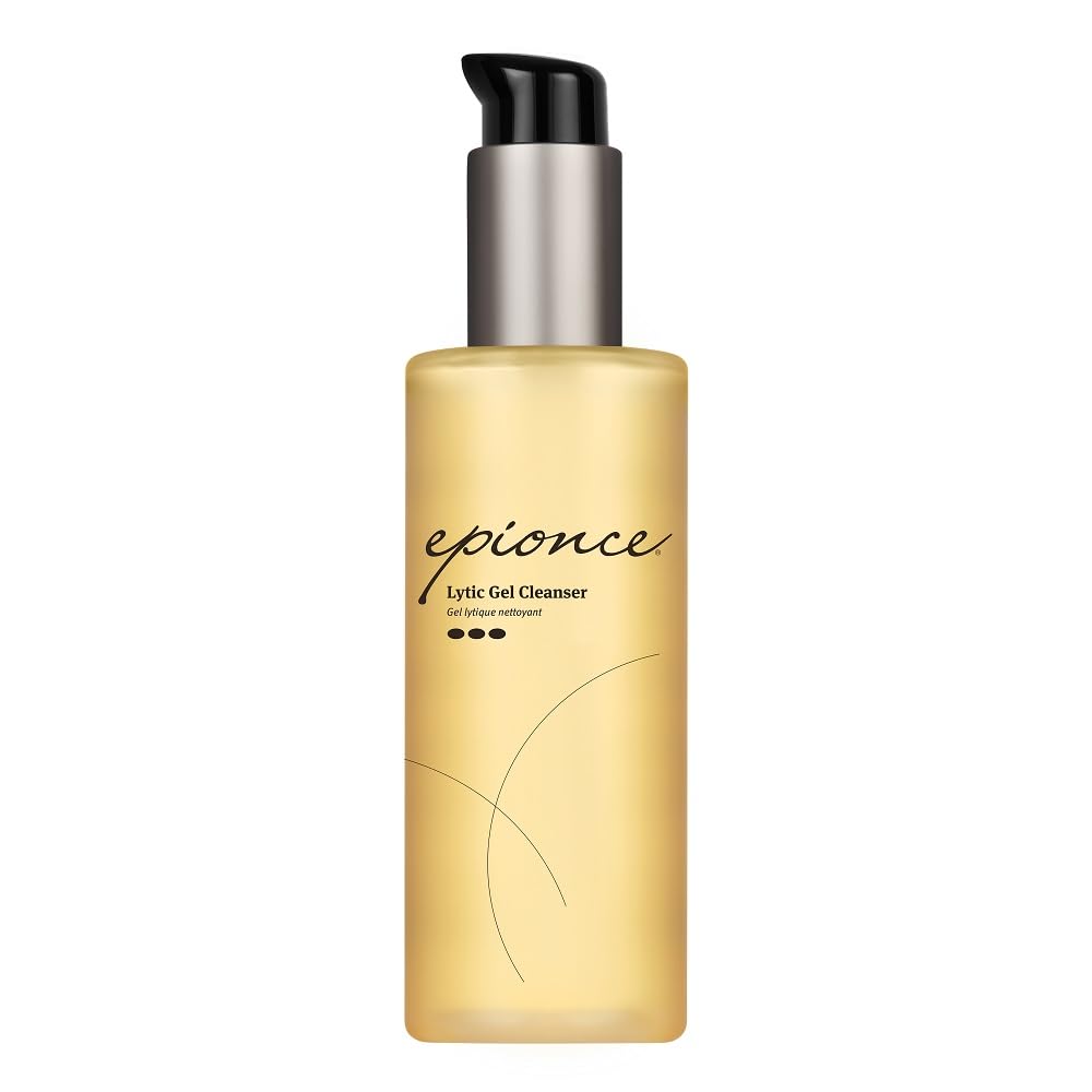 Epionce Lytic Gel limpiador frontal mostrando diseño y beneficios