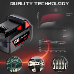 Epowon en uso con taladro Milwaukee M18, rendimiento sostenido