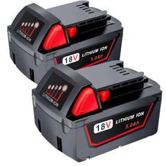Epowon frontal pack de dos baterías compatible M18, mayor autonomía
