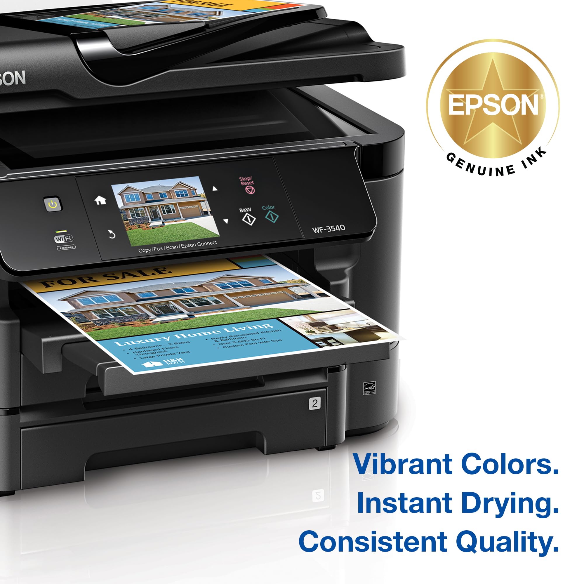 Epson 127 instalado en impresora Epson, impresión confiable y sin manchas