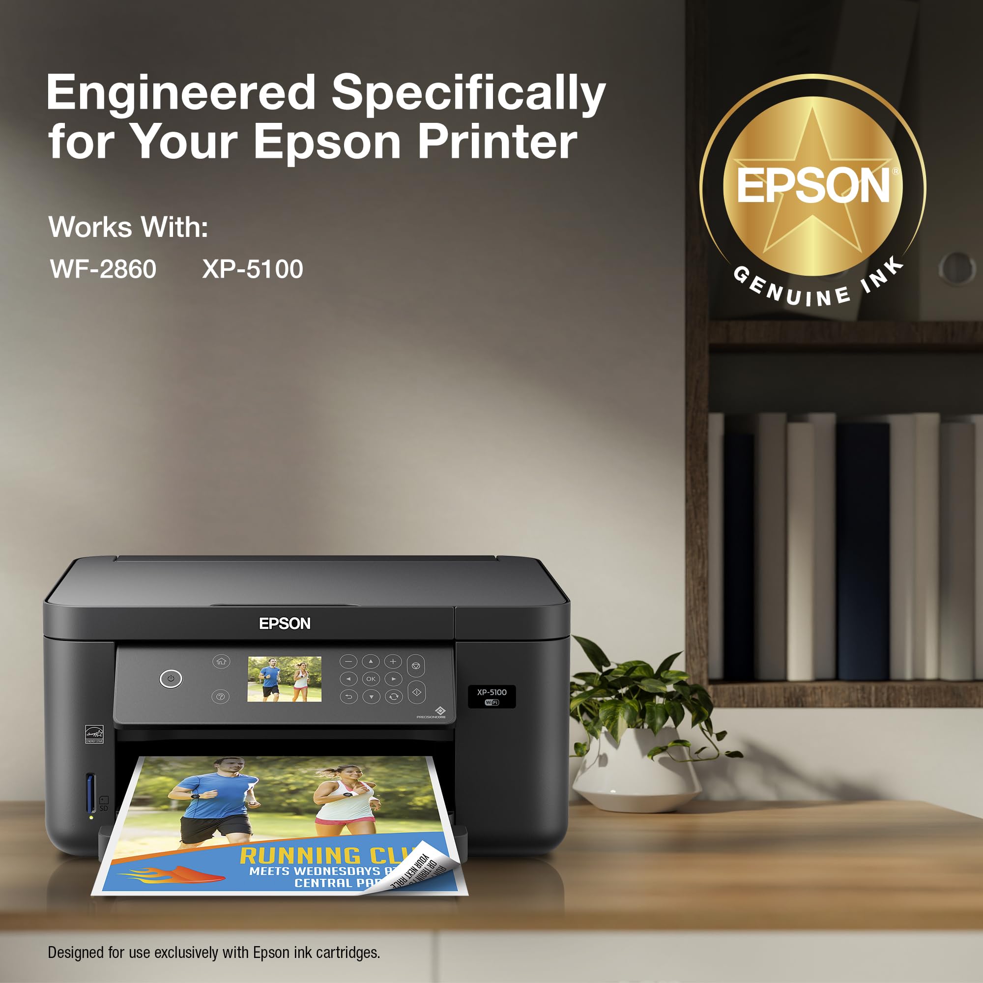 Epson cartucho negro pigmentado en primer plano para texto nítido