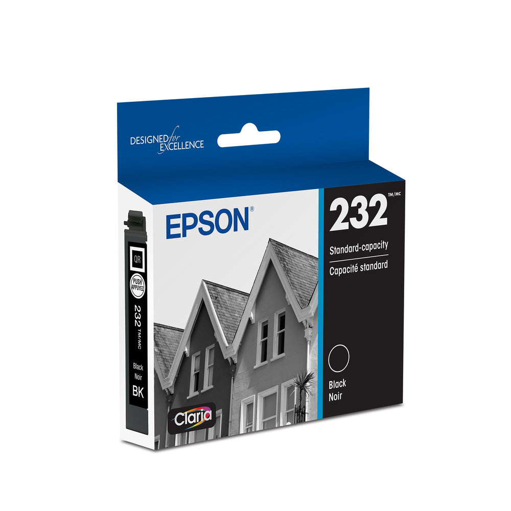 Epson 232 front packaging showing genuine cartridge and branding for reliable replacement