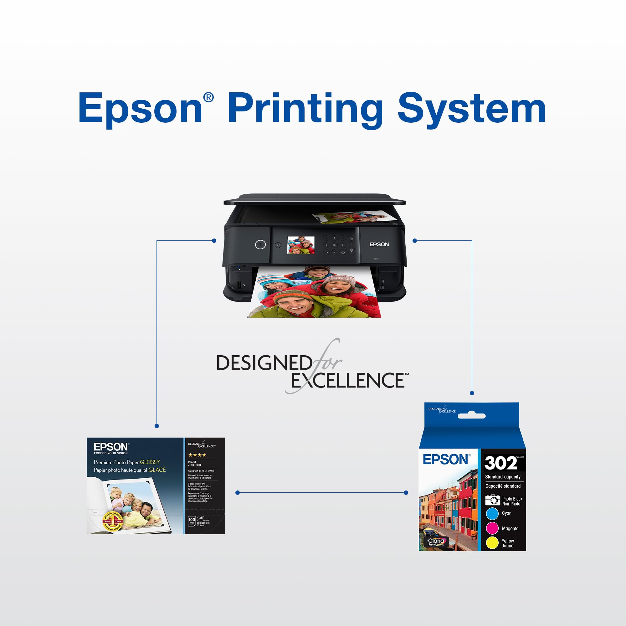 Epson 302 fotografía impresa con colores vivos y detalles precisos