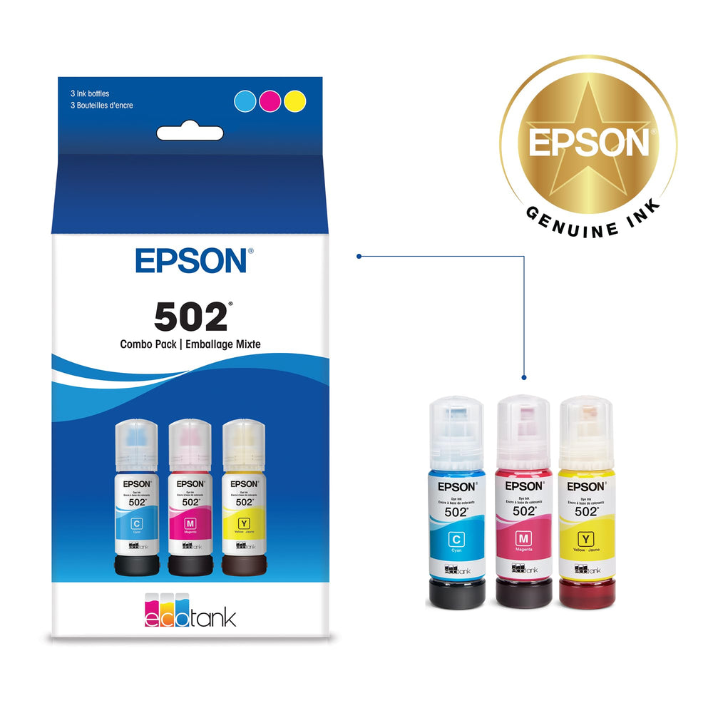 Epson detalle de la boca de la botella 502 que facilita llenado seguro