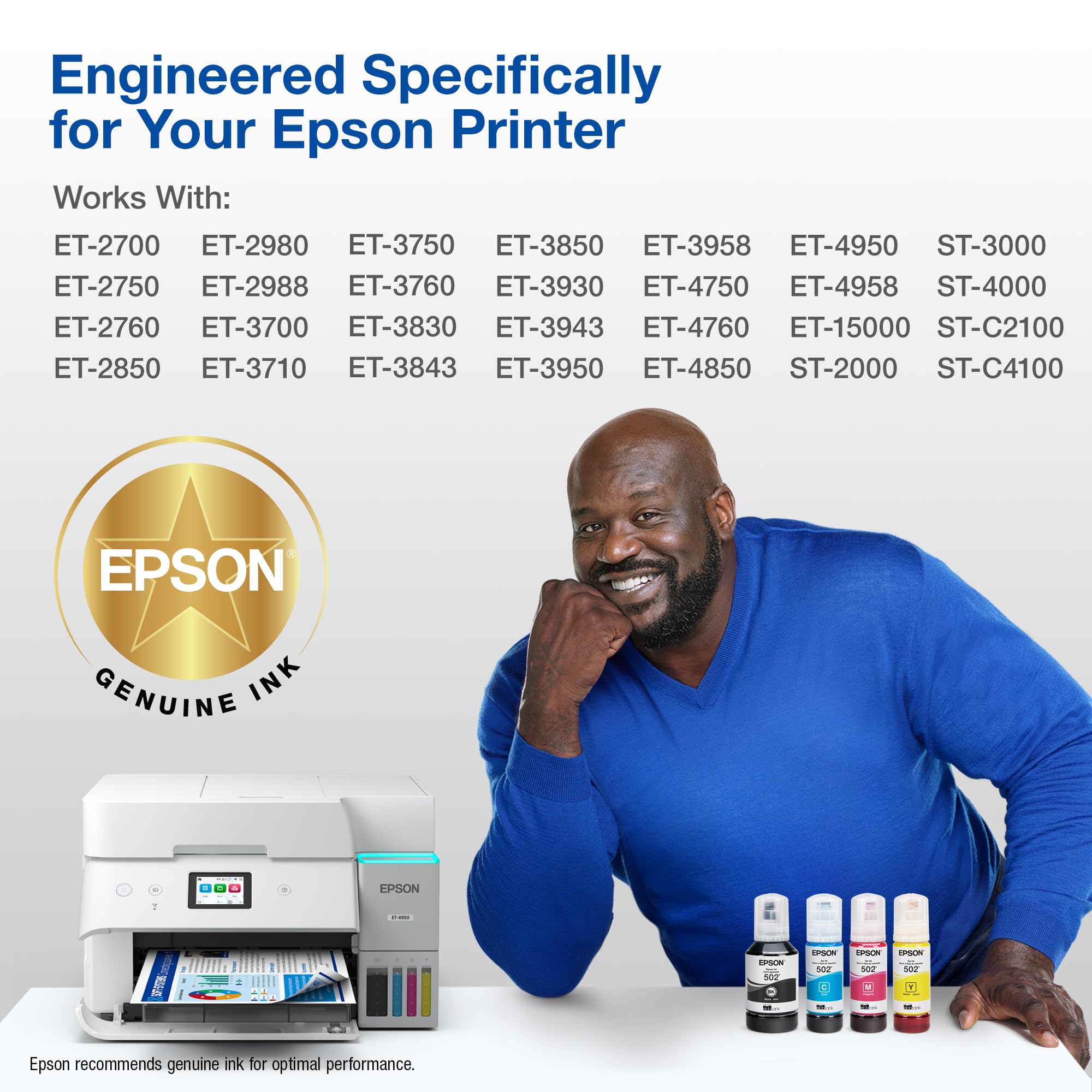 Epson gota de tinta 502 mostrando color intenso y consistencia