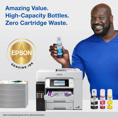 Epson 542 bottles installed in printer tank demonstrating easy refill