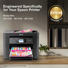 Epson 702 installed in WorkForce printer demonstrating easy replacement benefit