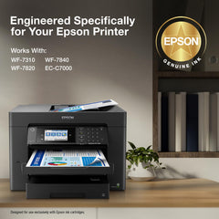Epson 812XL gota de tinta pigmentada para demostrar secado rápido y nitidez