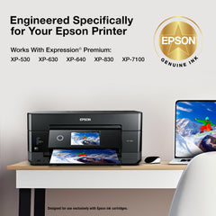 Epson cartucho 410 impreso texto nítido en papel, mejora legibilidad y profesionalismo