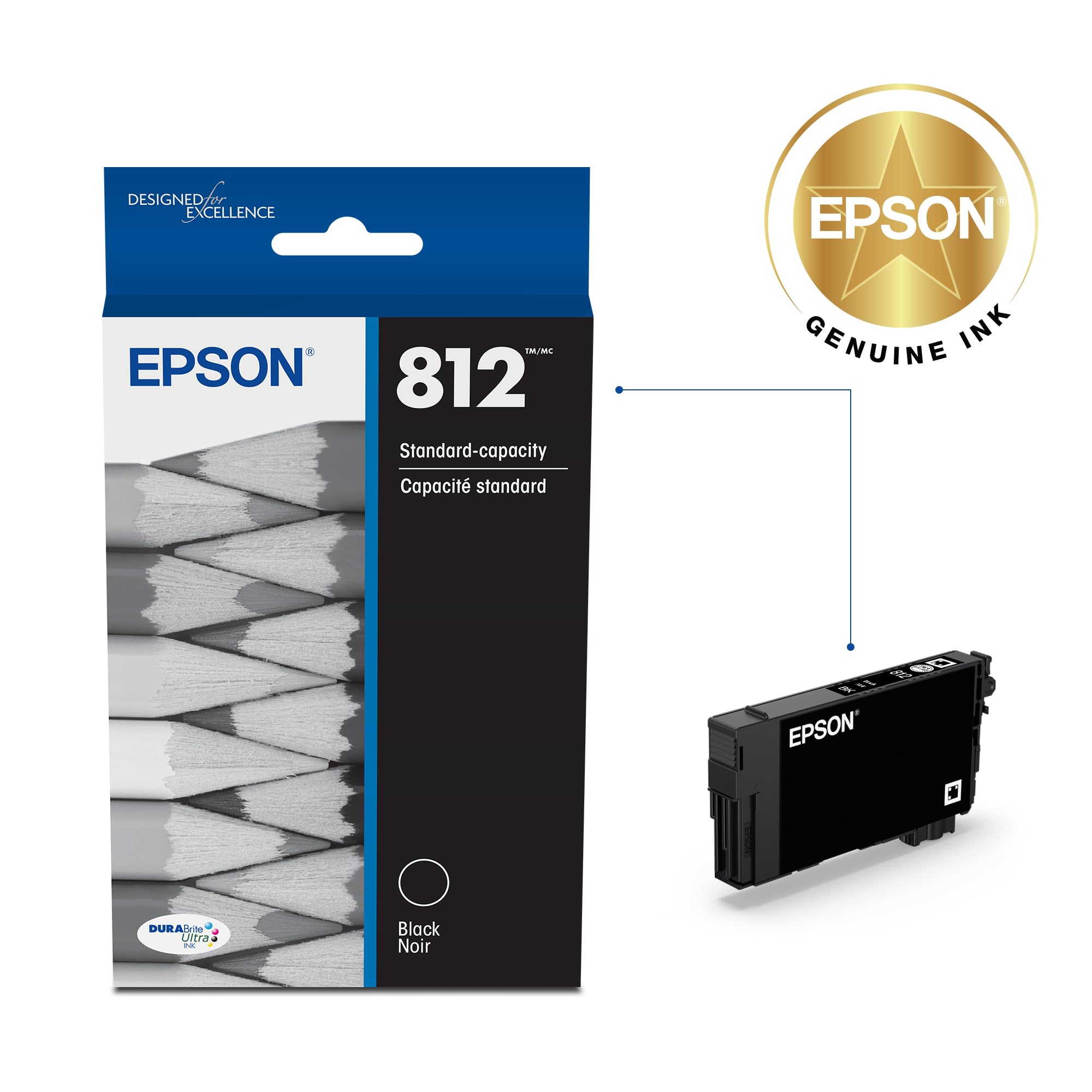 Epson detalle del chip y etiqueta para asegurar compatibilidad y reconocimiento