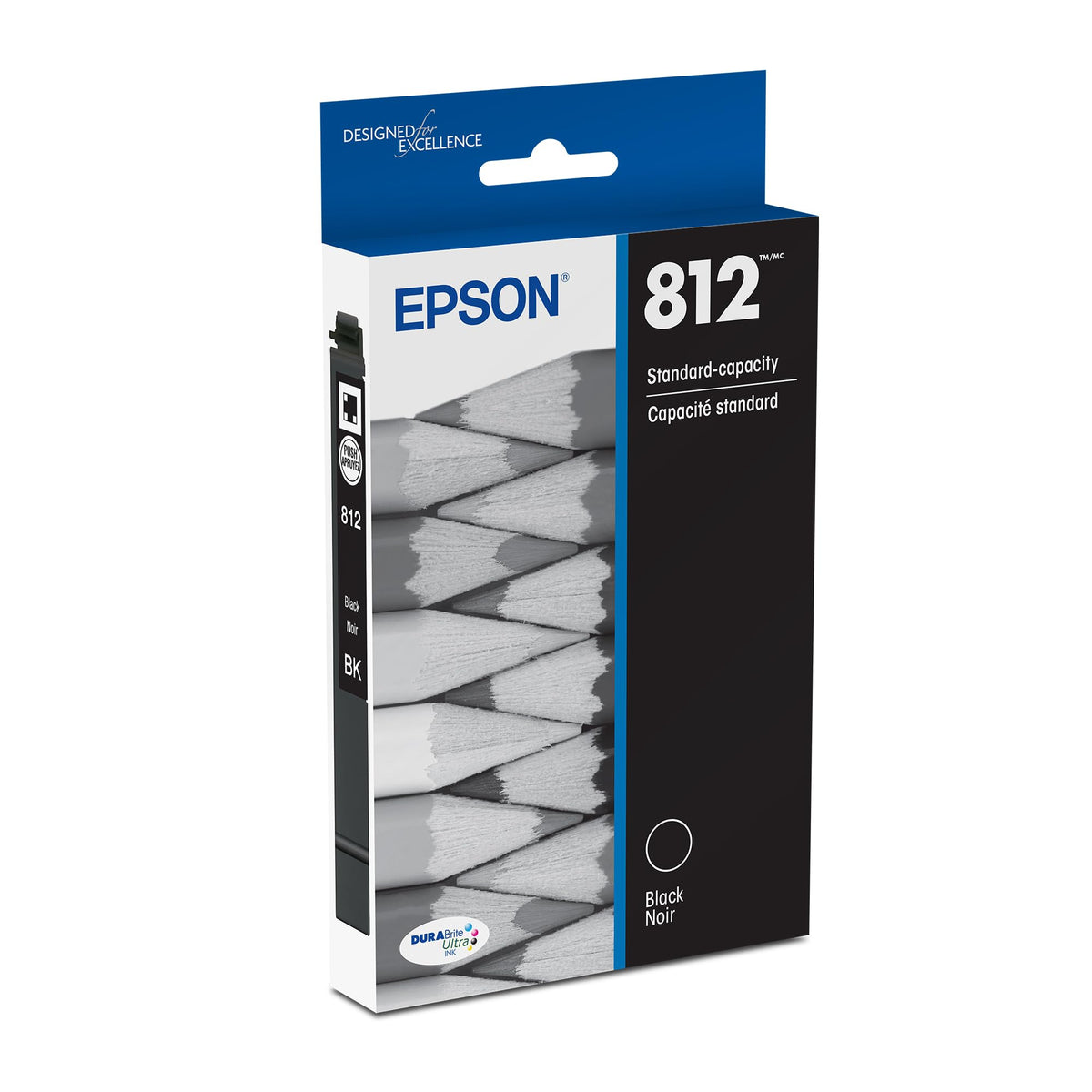 Epson cartucho 812 frontal mostrando empaque y diseño fácil de identificar