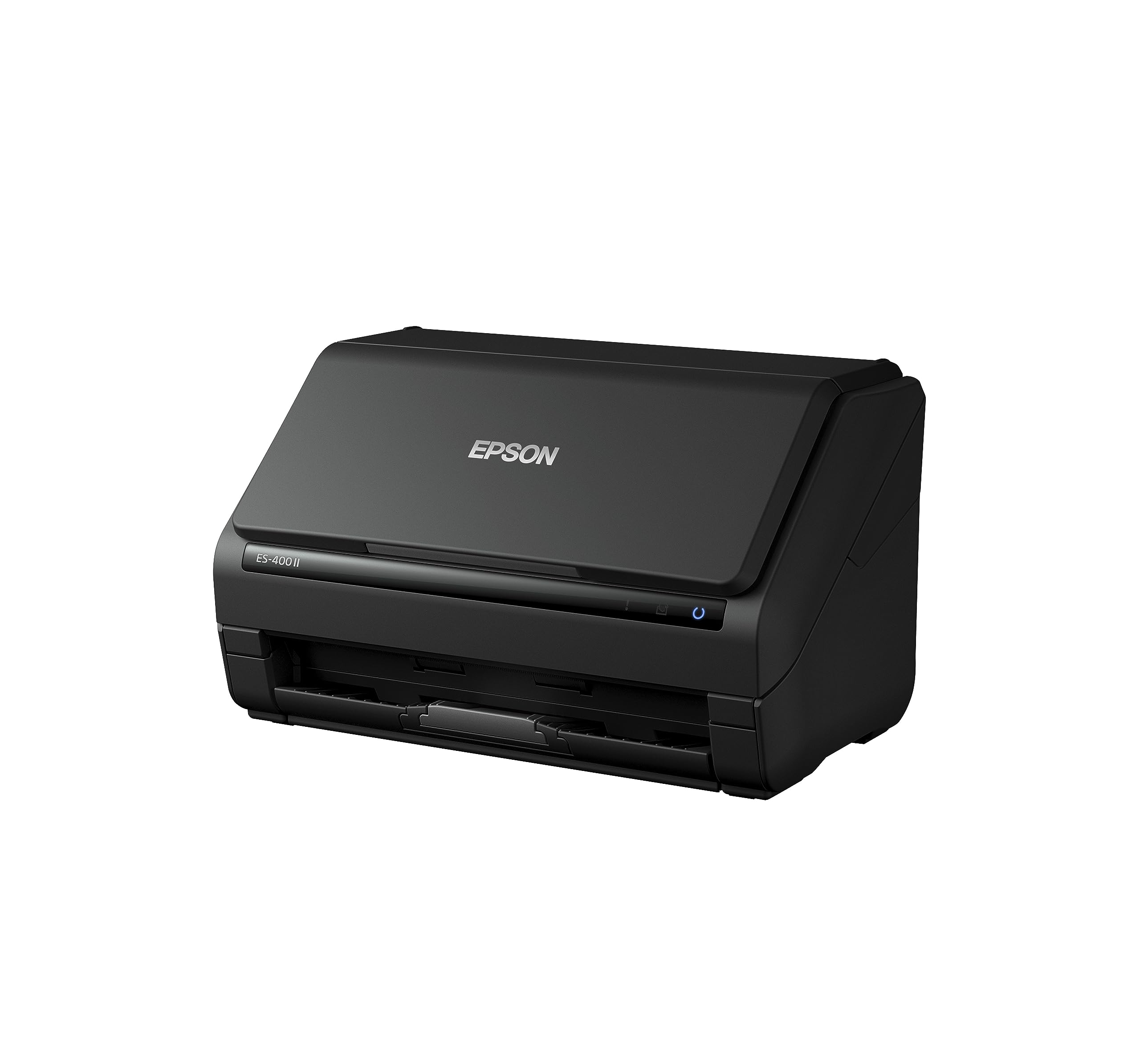 Epson ES-400 II comparación de tamaño en escritorio para valorar el espacio