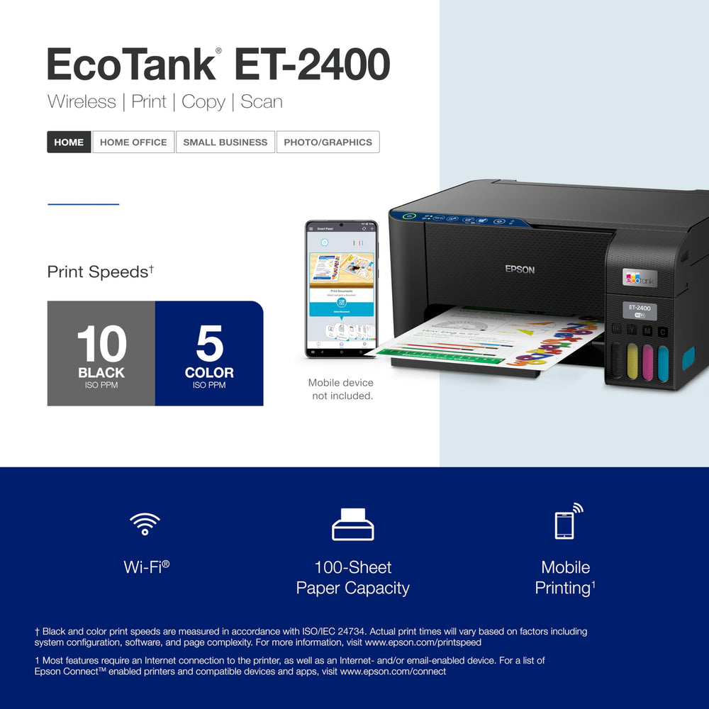 Epson ET-2400 escáner plano abierto con documento, digitalización de alta resolución