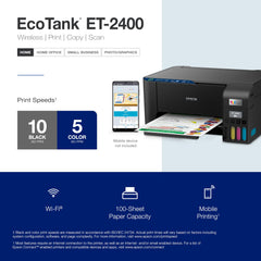Epson ET-2400 escáner plano abierto con documento, digitalización de alta resolución