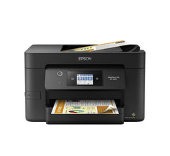 Epson WF-3820 vista frontal mostrando diseño compacto y acceso rápido