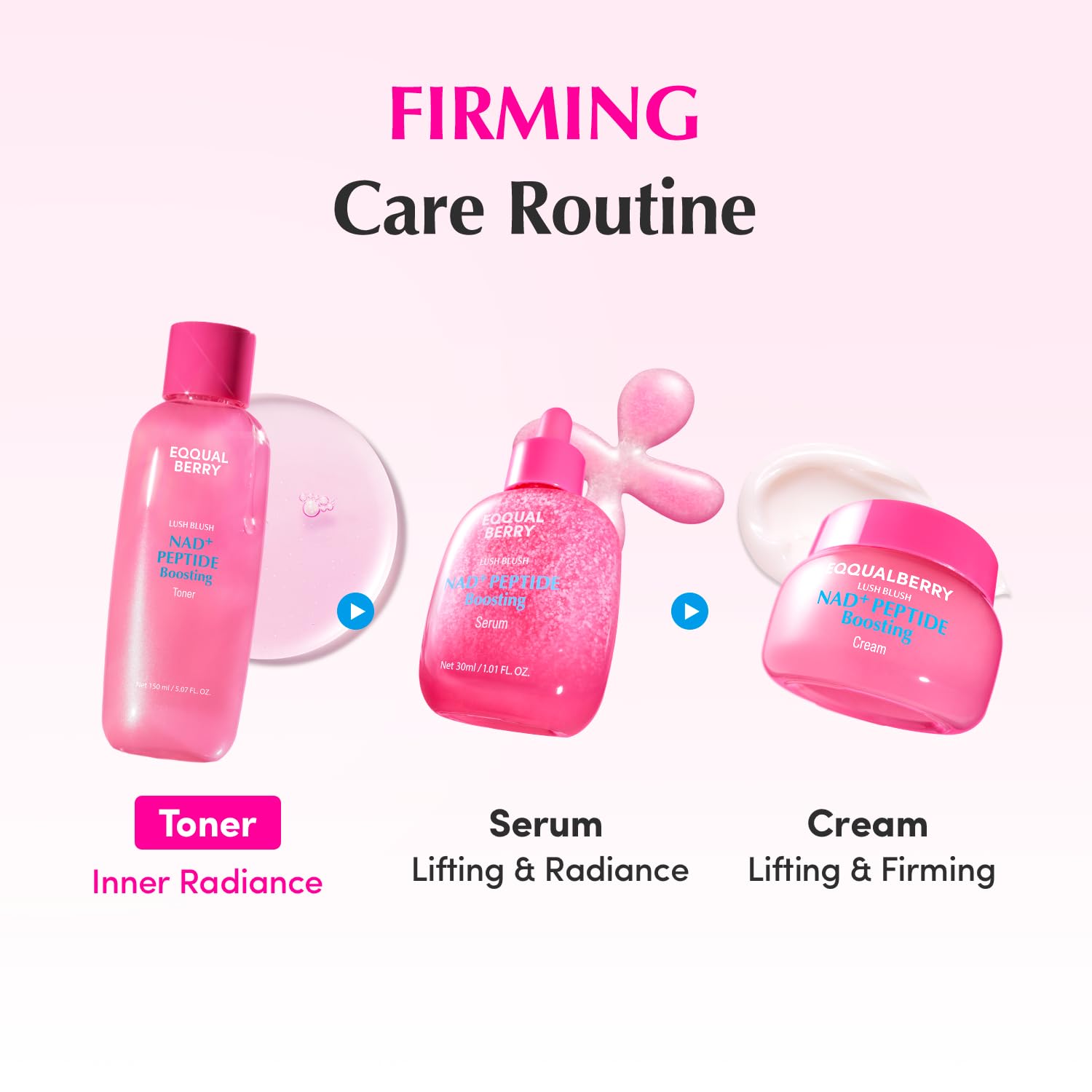 EQQUALBERRY tónico en baño elegante transmitiendo rutina diaria