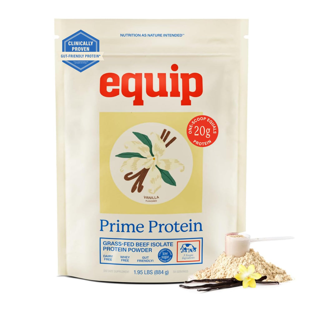 Equip Prime mostrando el frente del empaque, claro y profesional