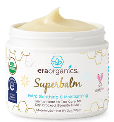 Era Organics envase frontal del Superbalm mostrando etiqueta y tamaño