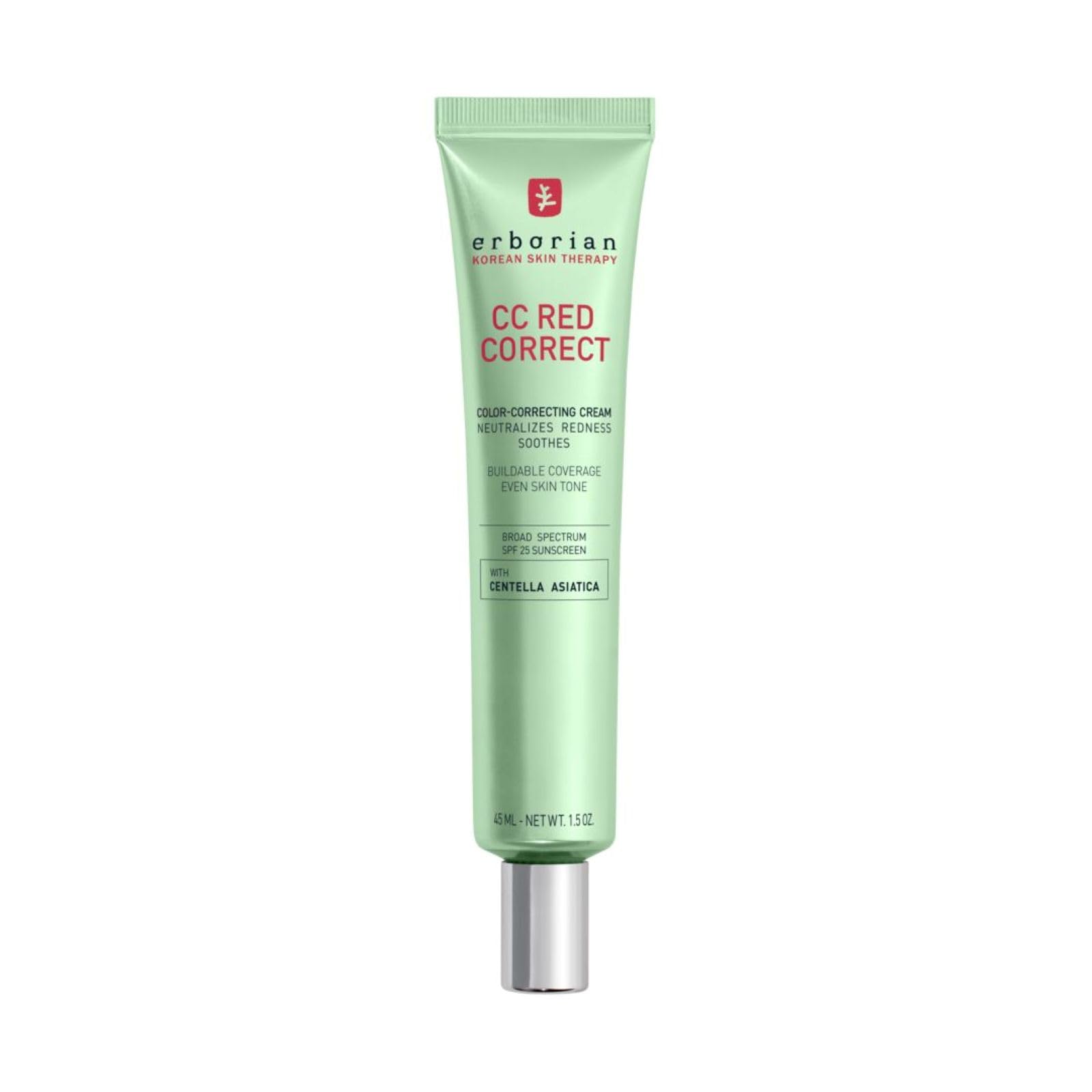 Erborian CC Red Correct frontal mostrando el envase y beneficio corrector