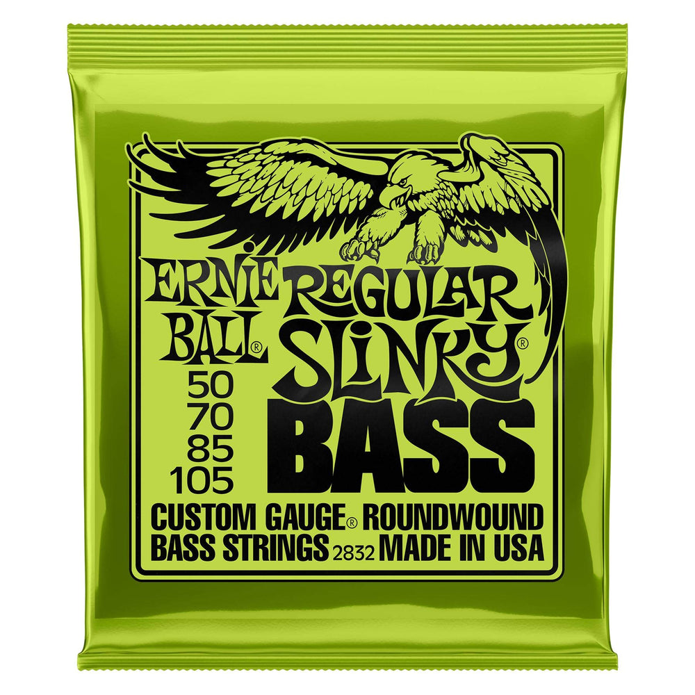 Ernie Ball paquete frontal de cuerdas bass 50-105 muestra protección Element Shield y durabilidad