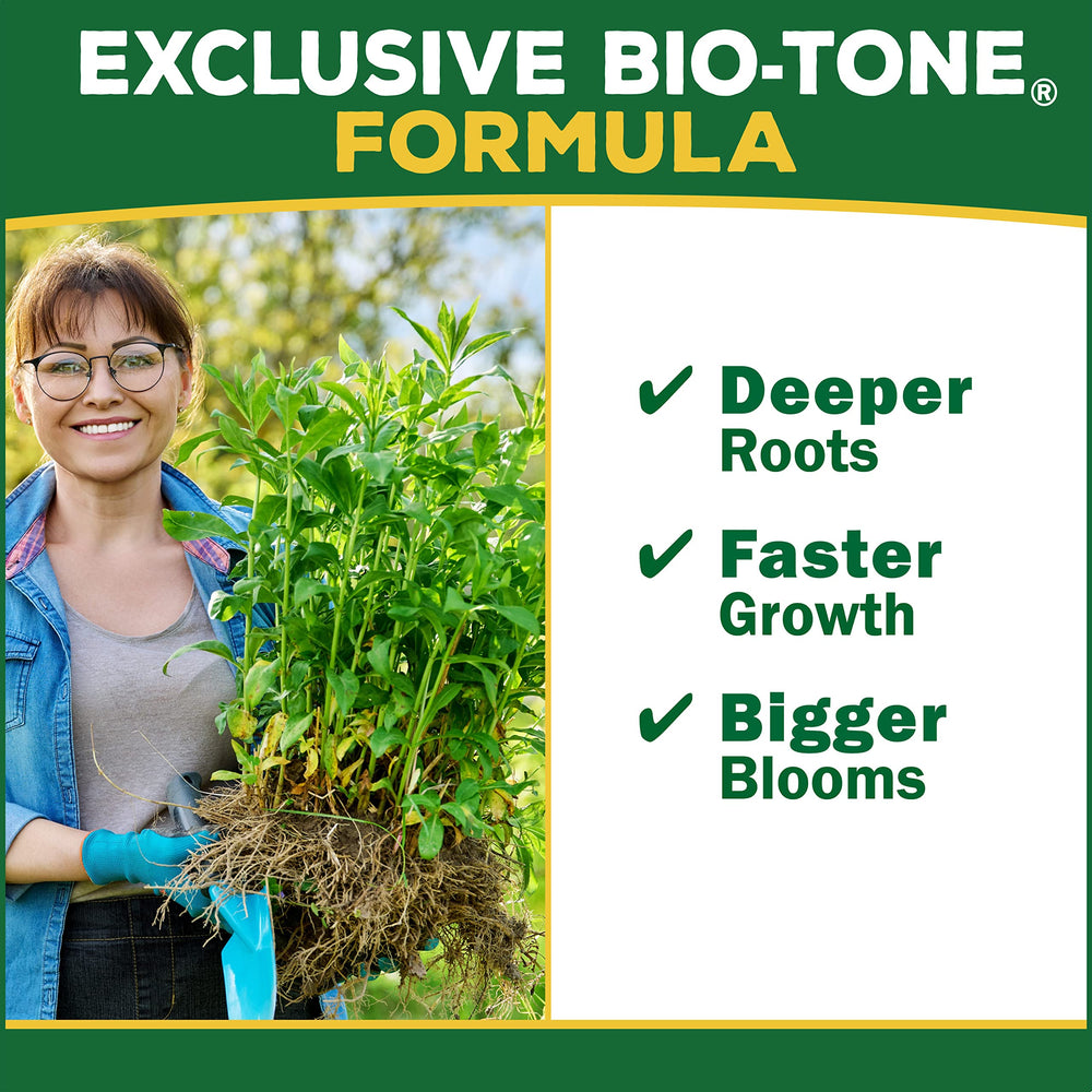 Espoma Citrus-tone etiqueta con ingredientes y aprobación orgánica visible