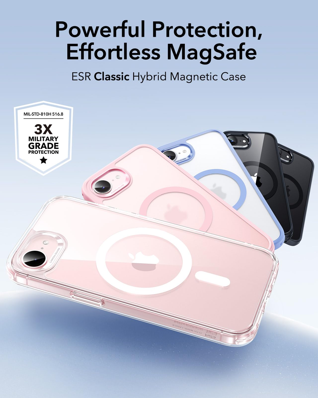 ESR anillo magnético reforzado para carga MagSafe segura