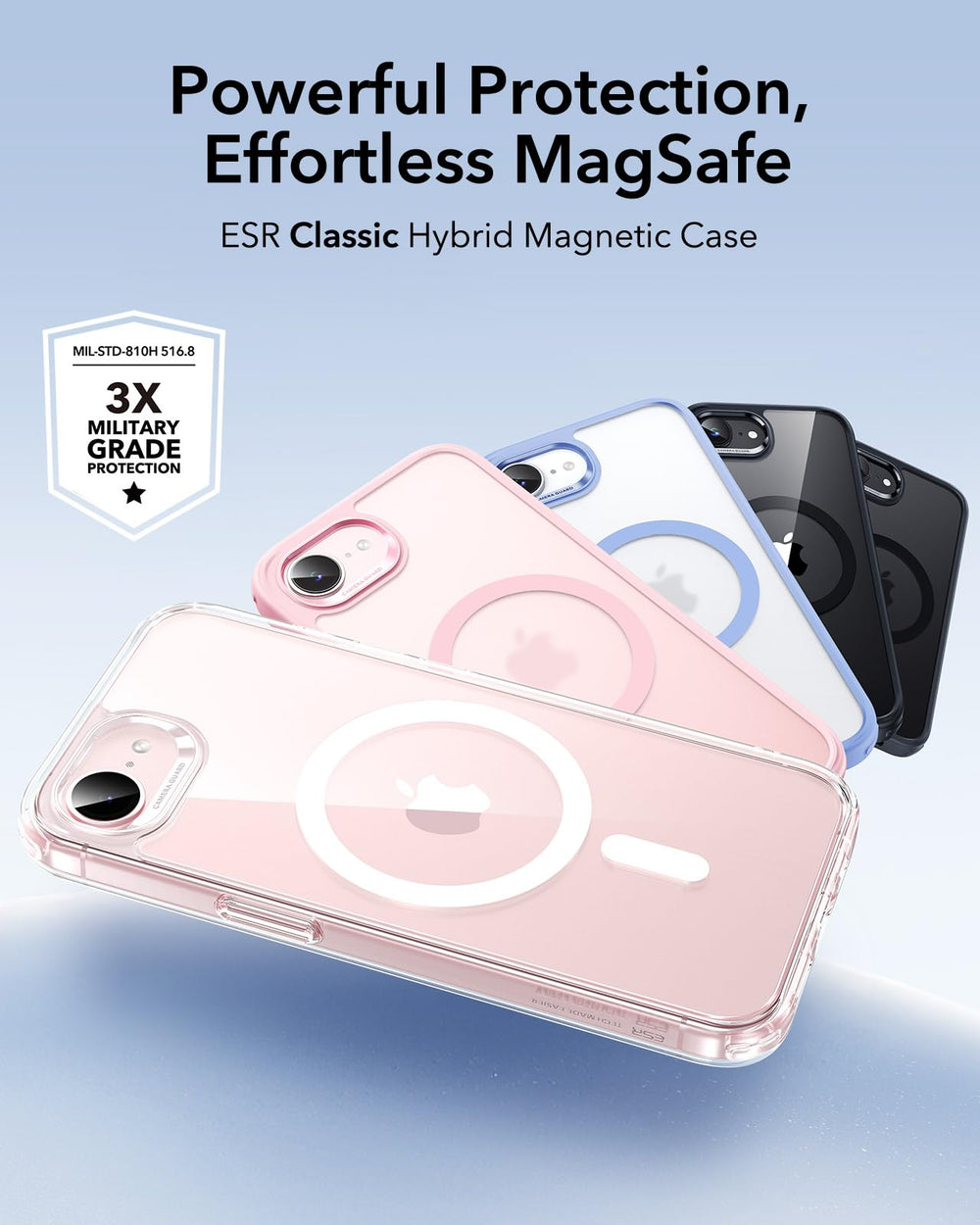 ESR anillo magnético reforzado para carga MagSafe segura