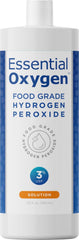 Essential Oxygen botella frontal 32 fl oz mostrando etiqueta clara y segura