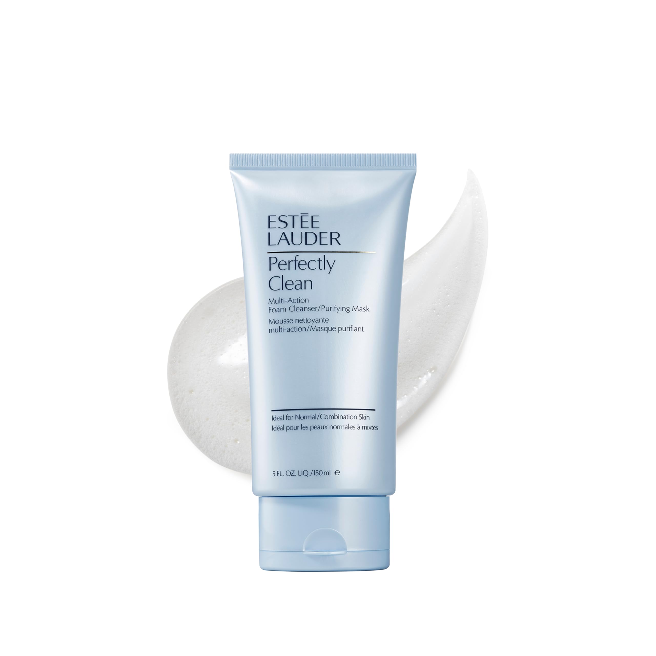 Estée Lauder crema limpiadora frontal mostrando el envase y la marca