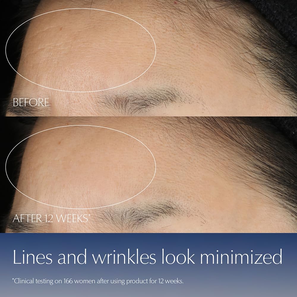 Estée Lauder etiqueta con ingredientes clave, Night Peptide y ácido hialurónico visibles