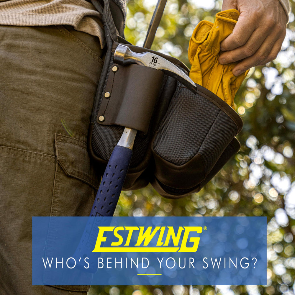 Estwing etiqueta Made in USA en martillo que certifica fabricación y calidad